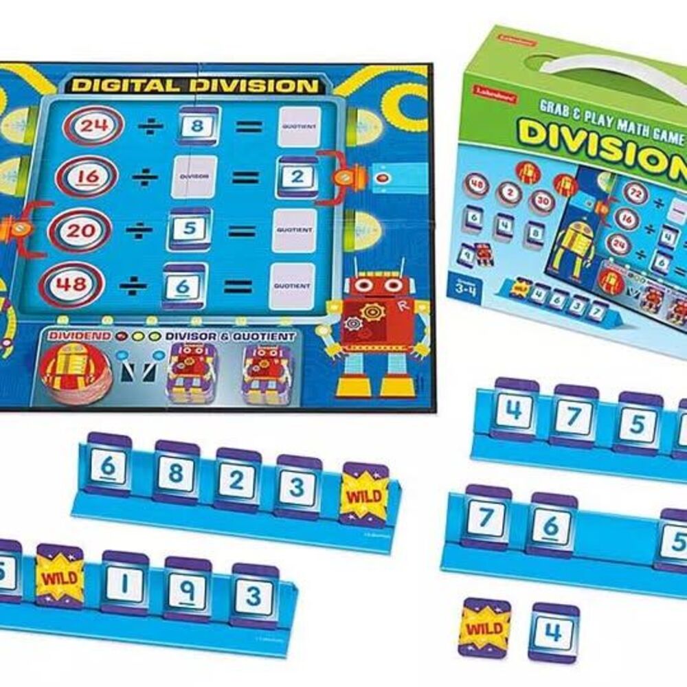 Lakeshore Grab & Play Math Game Division LM332 NEW sealed